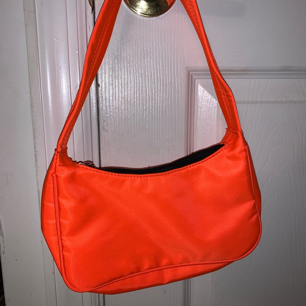 Orange shoulder bag
